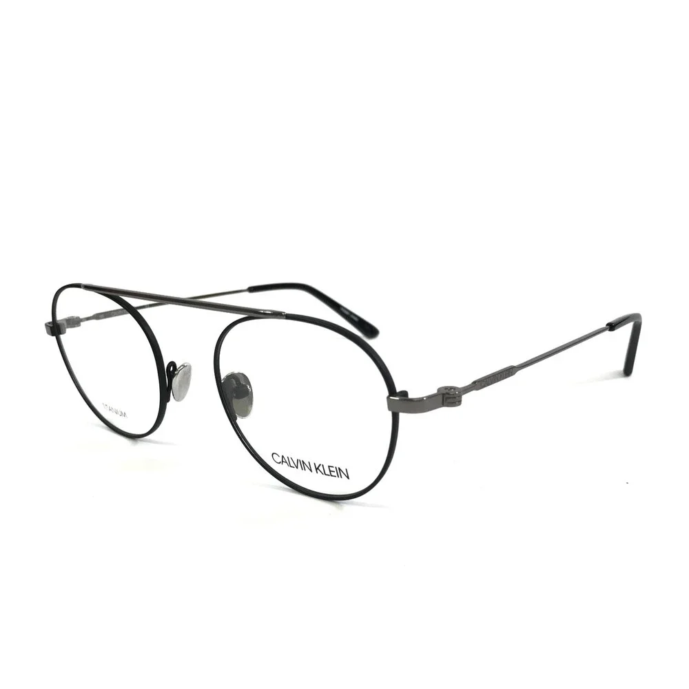 Calvin Klein Eyeglasses Frames CK19151 001 Matte Black Silver 50-20-145